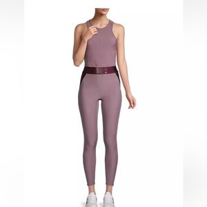 Heroine Sport two tone ribbed texture leggings
